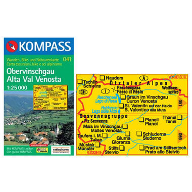 KOMPASS Karte Nr. 041 1:25.000 kaufen in Online Shop Home - Sportler