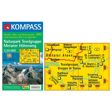 KOMPASS Carta N° 043 1:25.000 acquista in Online Shop Home  - Sportler