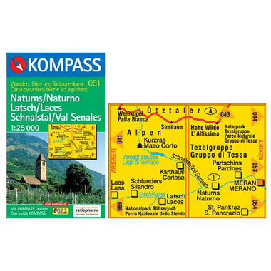 KOMPASS Carta N° 051 1:25.000 acquista in Online Shop Home  - Sportler