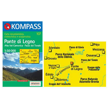 KOMPASS Carta N° 107 1:50.000 acquista in Online Shop Home  - Sportler