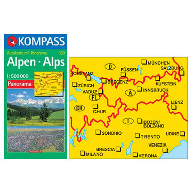 KOMPASS Carta N° 350 1:500.000 acquista in Online Shop Home  - Sportler