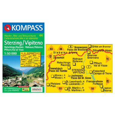KOMPASS Carta N° 44 1:50.000 acquista in Online Shop Home  - Sportler