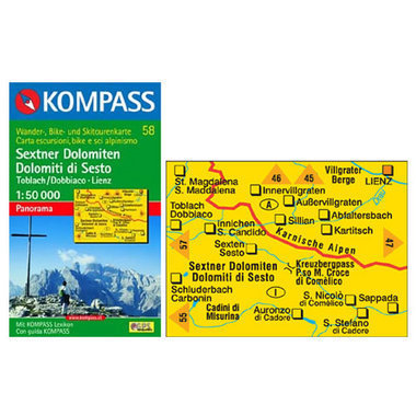 KOMPASS Karte Nr. 58 1:50.000 kaufen in Online Shop Kompass Karten  - Sportler