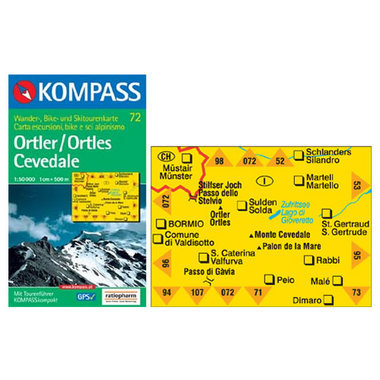 KOMPASS Carta N° 72 1:50.000 acquista in Online Shop Home  - Sportler