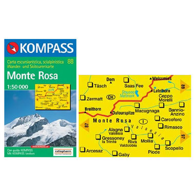 KOMPASS Karte Nr. 88 1:50.000 kaufen in Online Shop Kompass Karten  - Sportler