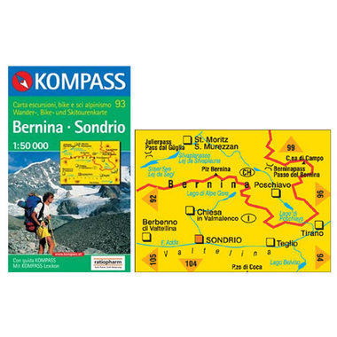 KOMPASS Carta N° 93 1:50.000 acquista in Online Shop Home - Sportler