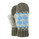 Barts Lunde Mitts Kids Grey/Light Blue