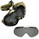 Briko Destroyer Goggles Clear Chrome + Green DL V Zebra Caca (Chrome Clear DL V)