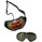 Briko Destroyer Goggles Black/Grey  (Red Chrome DL V)