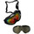 Briko Destroyer Goggles Black (Red Chrome DL V)