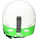 ARNETTE Plug In Helmet White/Green (back)