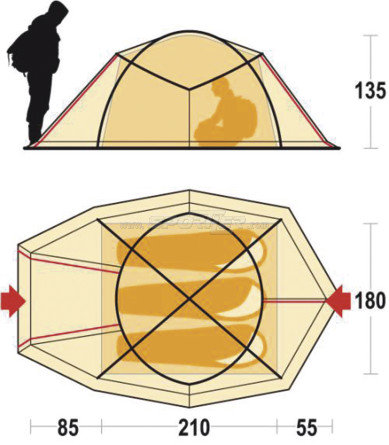 Ferrino Baffin 3 kaufen in Online Shop 1-3 Personen Zelte  - Sportler
