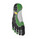 Fivefingers Bikila LS W's (2011) Cool Grey/Kelly Green sole