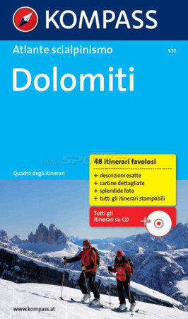 Kompass Atlante scialpinismo Dolomiti acquista in Online Shop Cartine Kompass  - Sportler