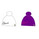 Norton Wool Stitch Beanie Südtirol Style: White and Viola