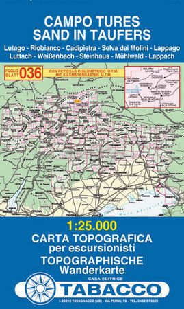 Tabacco Carta N° 036 1:25000 acquista in Online Shop Cartine Tabacco  - Sportler