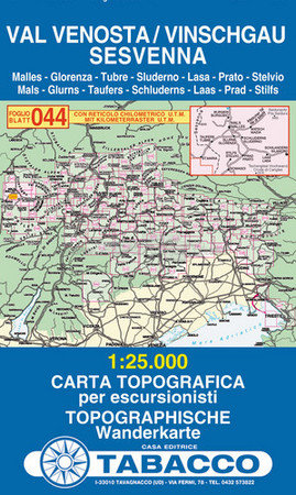 Tabacco Carta N° 044 1:25000 acquista in Online Shop Cartine Tabacco  - Sportler