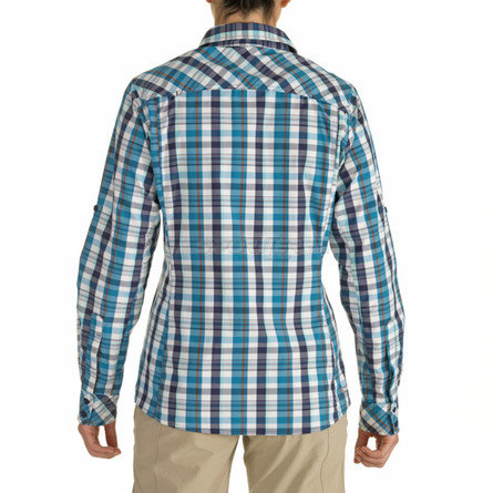 The North Face Boulder Kassie Woven L/S W's Deep Water Blue rear acquista in Online Shop Camicie / camicette  - Sportler