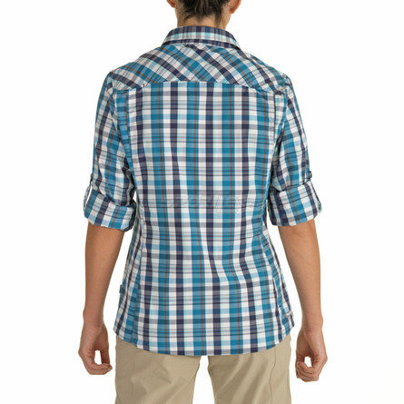 The North Face Boulder Kassie Woven L/S W's Deep Water Blue detail II acquista in Online Shop Camicie / camicette  - Sportler