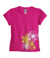 Abbigliamento  > T-Shirts >  The North Face Girls' S/S Vaporwick Fleeing Flowers Tee