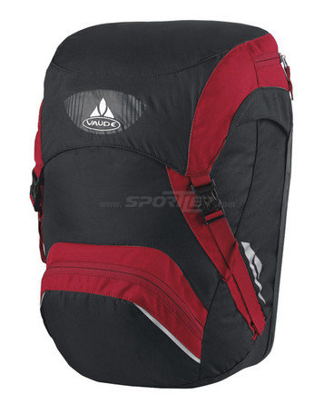 Vaude Road Master Front Black/Red kaufen in Online Shop Radtaschen / Rucks&auml;cke  - Sportler