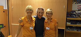 Ein besonderer Gast bei Sportler Meran