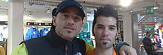 Eros Ramazzotti in visita da Sportler Bolzano