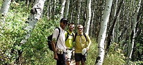 Sportler bei Outdoor-Messe in Salt Lake City