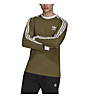 adidas 3-Stripes Long Sleeve - Sweatshirt - Herren , Dark Green