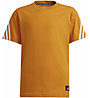 adidas Boys Future Icons 3 Stripes -T-Shirt - Jungs , Orange