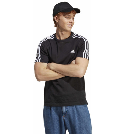 adidas Essentials Single Jersey 3 Stripes M - T-shirt - uomo