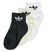 adidas Originals K Ankle - calzini corti - bambino, WHITE/ALMLIM/BLACK