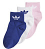 adidas Originals Kids Ankle Sock - calzini - bambini, Blue/White/Pink