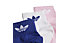 adidas Originals Ankle - calzini corti - bambino, Blue/White/Pink