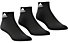 adidas Light Ank 3pp - Kurze Socken, Black