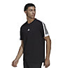 adidas M Fi 3S - T-Shirt - Herren, Black/White
