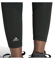 adidas Optime Training Shiny Full Length - Trainingshose - Damen, Dark Green