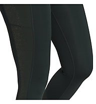 adidas Optime Training Shiny Full Length - pantaloni fitness - donna, Dark Green
