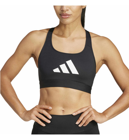 adidas Powerreact Big Logo Graphic W - reggiseno sportivo basso sostegno - donna