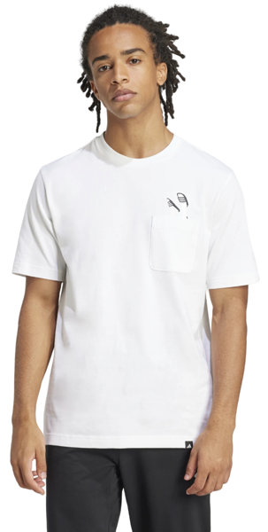 adidas Slide PKT - T- Shirt - Herren, Gr. S