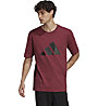 adidas Sportswear Future Icons Three Bar - T-Shirt - Herren , Dark Red