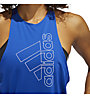 adidas Tech Bos - canotta fitness - donna, Blue