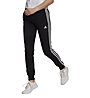 adidas W 3S FT Cuffed PT - Traininghose lang - Damen, Black/White