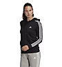 adidas W 3S Essentials FT Full-Zip - Trainingjacke mit Kapuze - Damen, Black/White