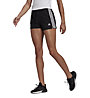adidas W 3S Sj Sho - pantaloncini fitness - donna, Black