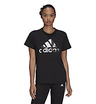 adidas W Aop T - T-shirt Fitness - Damen, Black