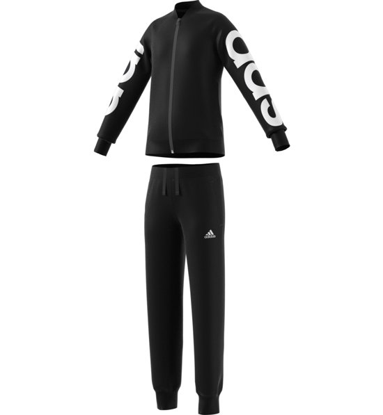 adidas Jungen Hojo Closed Hem Trainingsanzug, BlackWhite adidas Jungen Hojo Closed Hem Trainingsanzug, BlackWhite