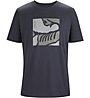 Arc Teryx Skeletile Ss M - t-shirt trekking - uomo, Black/Grey