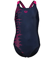 Arena Logo Swim Pro Back - Schwimmanzug - Mädchen, Dark Blue/Pink