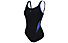 Arena W Bodylift Cloe Strap Back Panel - Badeanzug - Damen, Black/Blue
